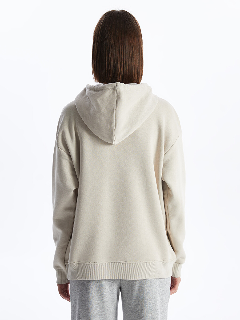 Plain Oversize Women's Thick Hoodie-4