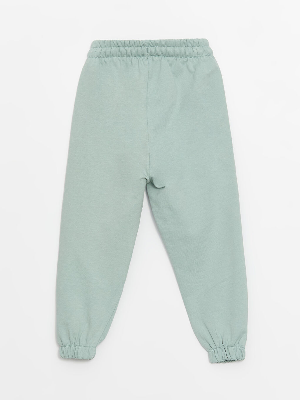 Yeşil Bisiklet Yaka Uzun Kollu Kız Bebek Sweatshirt ve Eşofman Alt 2'li Takım-4