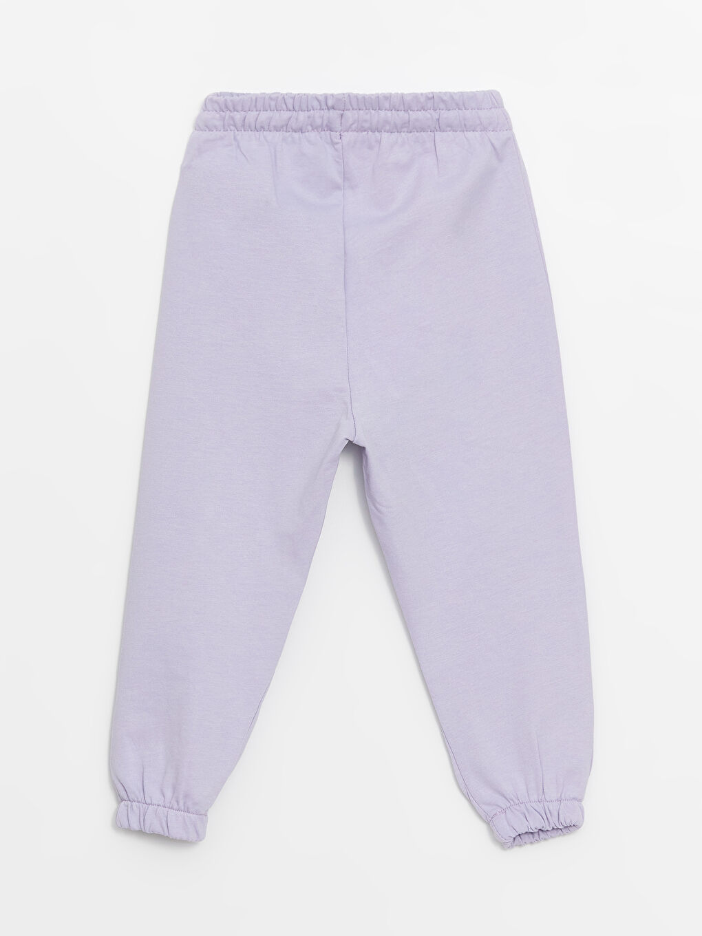 Lila Bisiklet Yaka Uzun Kollu Kız Bebek Sweatshirt ve Eşofman Alt 2'li Takım-8