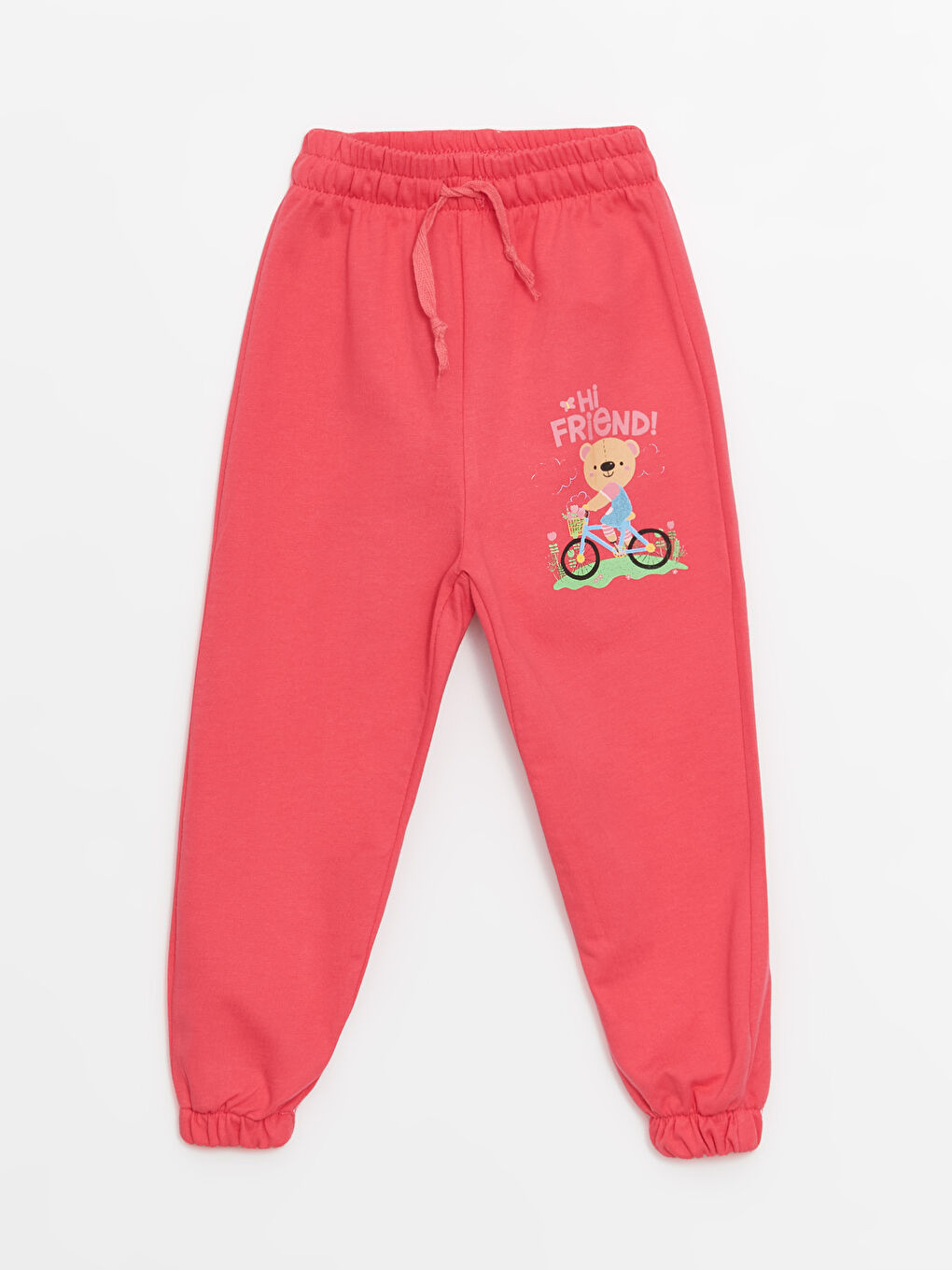 Calimera Kids Fuşya Bisiklet Yaka Uzun Kollu Kız Bebek Sweatshirt ve Eşofman Alt 2'li Takım - 2