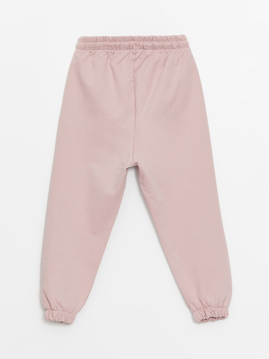 Pembe Bisiklet Yaka Uzun Kollu Kız Bebek Sweatshirt ve Eşofman Alt 2'li Takım-4