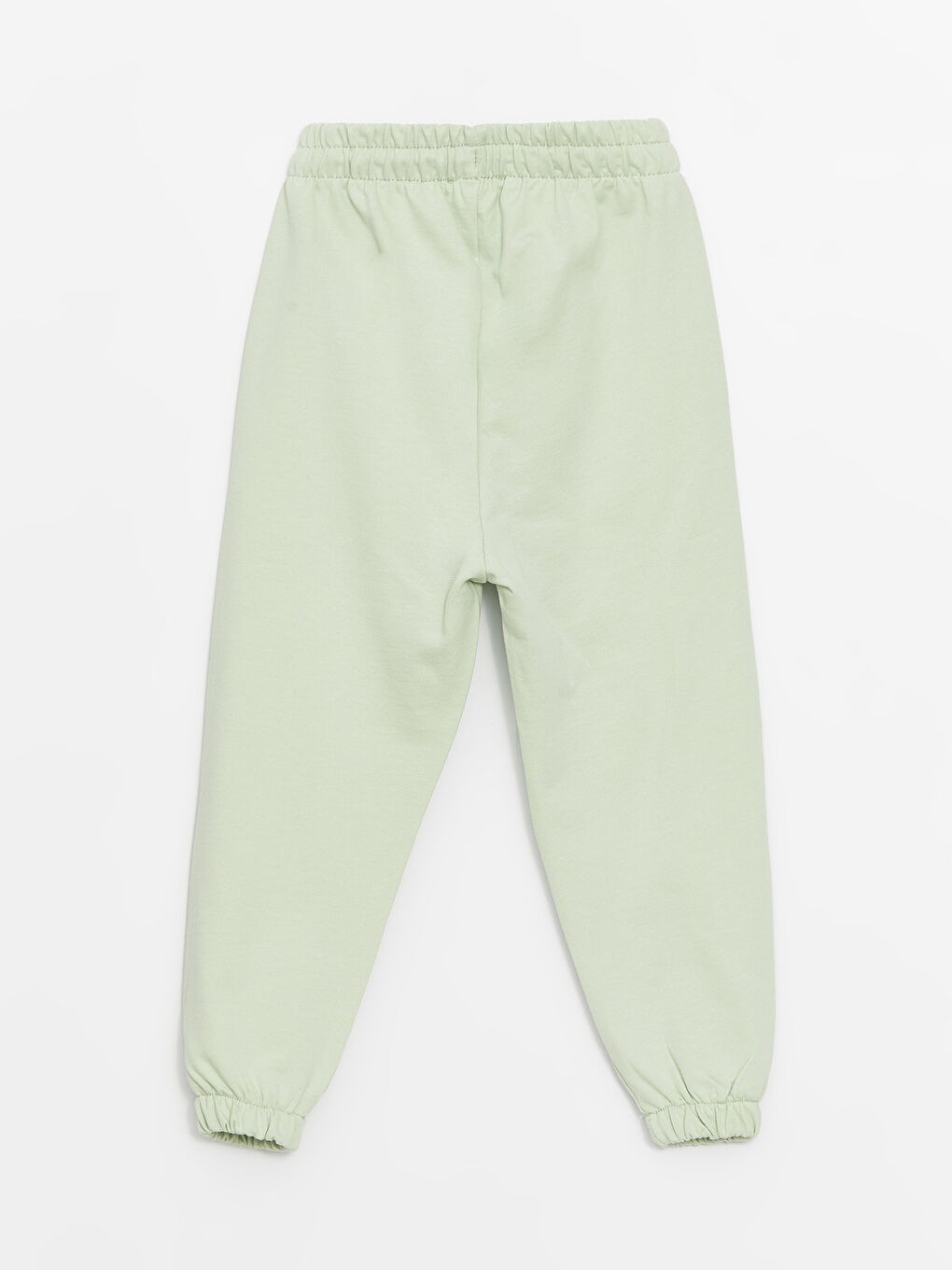 Yeşil Bisiklet Yaka Uzun Kollu Kız Bebek Sweatshirt ve Eşofman Alt 2'li Takım-4