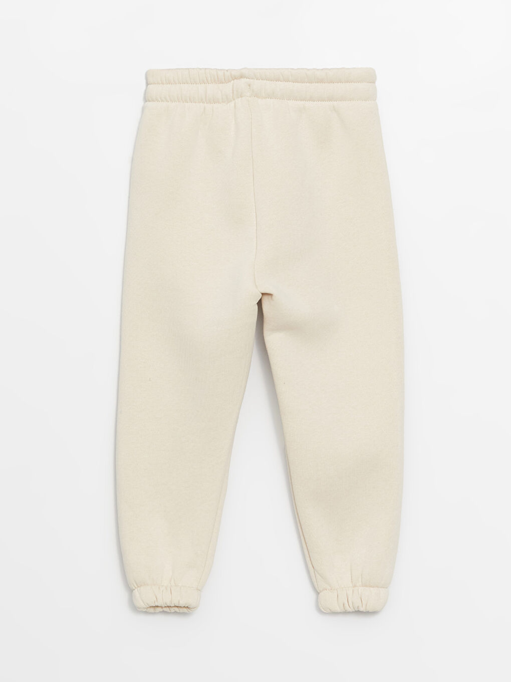 Bej Bisiklet Yaka Uzun Kollu Kız Bebek Sweatshirt ve Eşofman Alt 2'li Takım-4