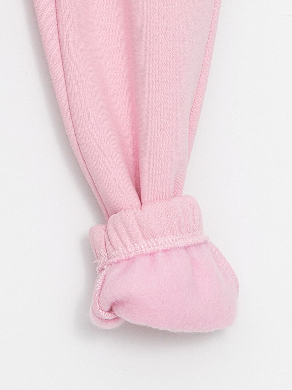 Pembe Bisiklet Yaka Uzun Kollu Kız Bebek Sweatshirt ve Eşofman Alt 2'li Takım-9