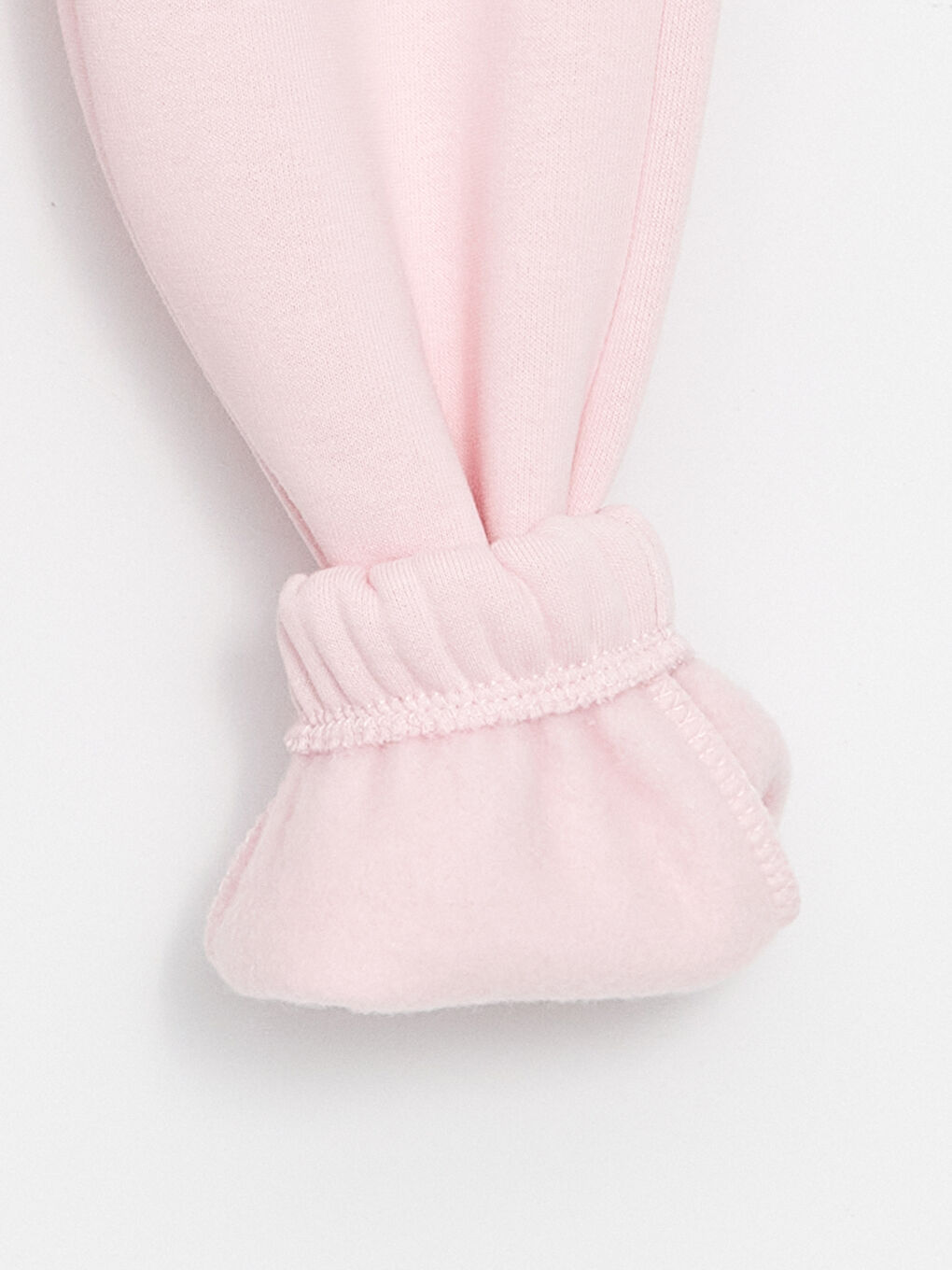 Pembe Bisiklet Yaka Uzun Kollu Kız Bebek Sweatshirt ve Eşofman Alt 2'li Takım-6