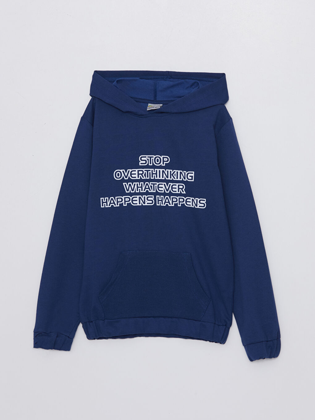 İndigo Kapüşonlu Erkek Çocuk Sweatshirt ve Eşofman Alt 2'li Takım-1