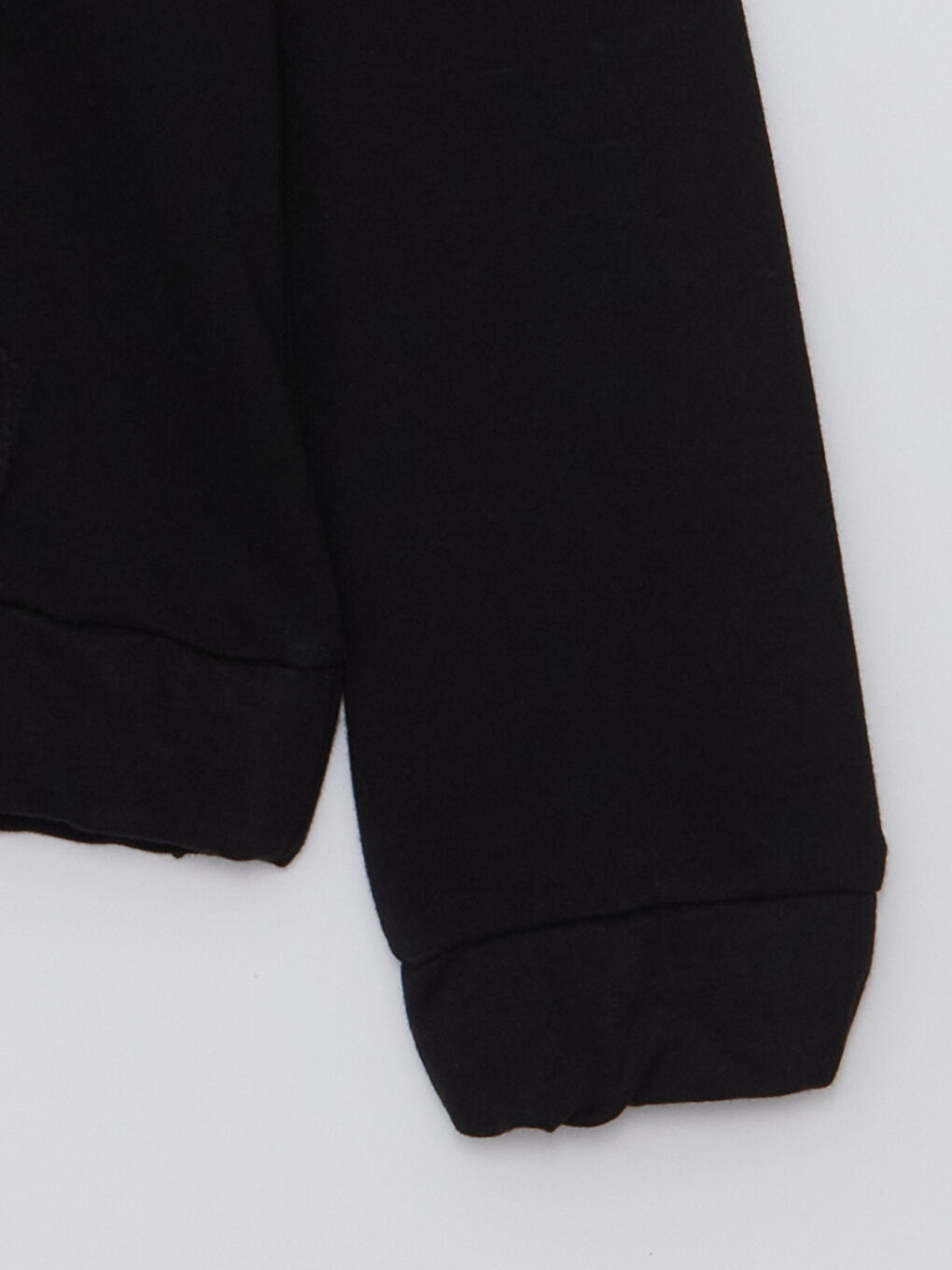 Siyah Kapüşonlu Erkek Çocuk Sweatshirt ve Eşofman Alt 2'li Takım-5