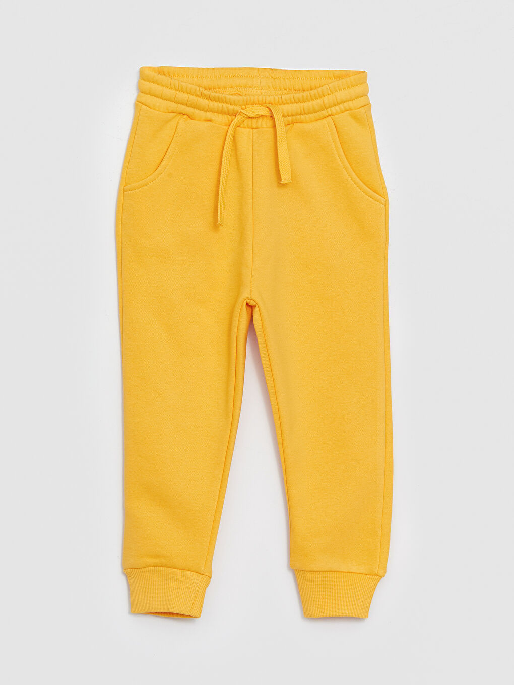 Sarı Bisiklet Yaka Uzun Kollu Baskılı Erkek Bebek Sweatshirt ve Eşofman Alt 2'li Takım-2