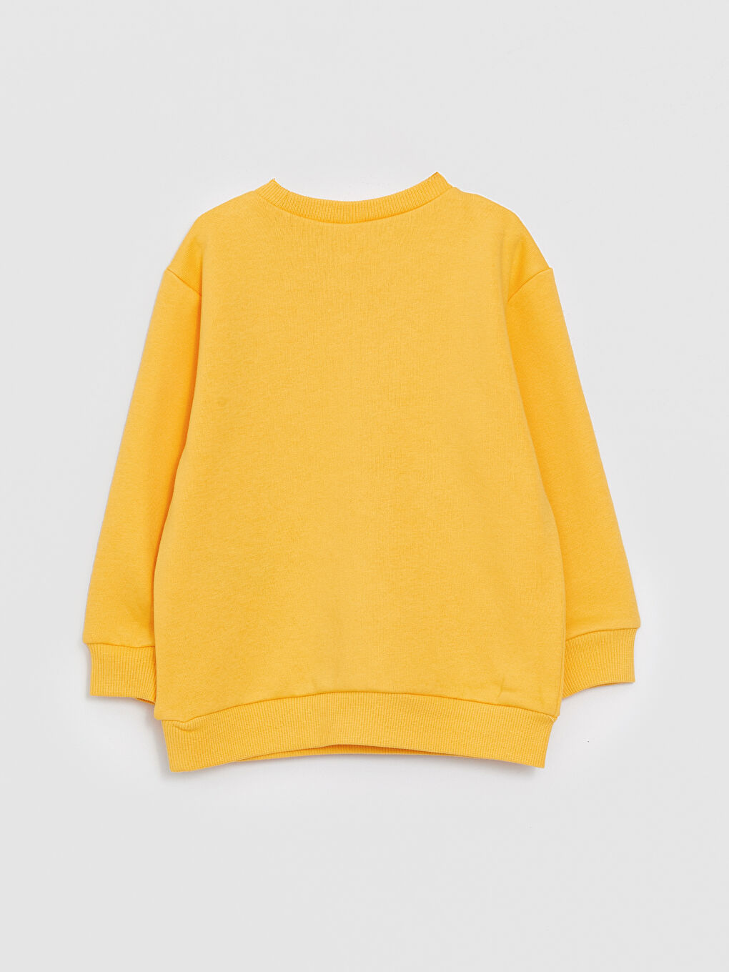 Sarı Bisiklet Yaka Uzun Kollu Baskılı Erkek Bebek Sweatshirt ve Eşofman Alt 2'li Takım-6