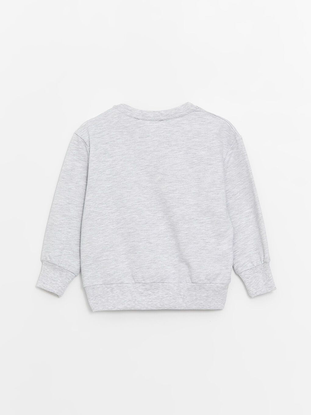 Gri Bisiklet Yaka Baskılı Erkek Bebek Sweatshirt ve Eşofman Alt 2'li Takım-5