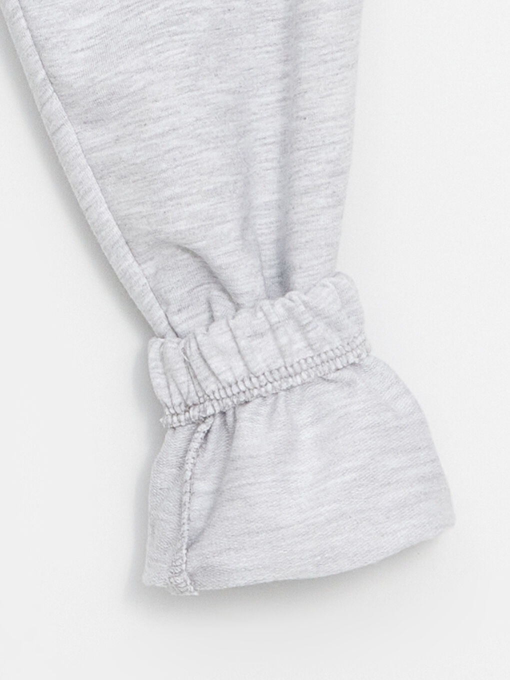 Gri Bisiklet Yaka Baskılı Erkek Bebek Sweatshirt ve Eşofman Alt 2'li Takım-6