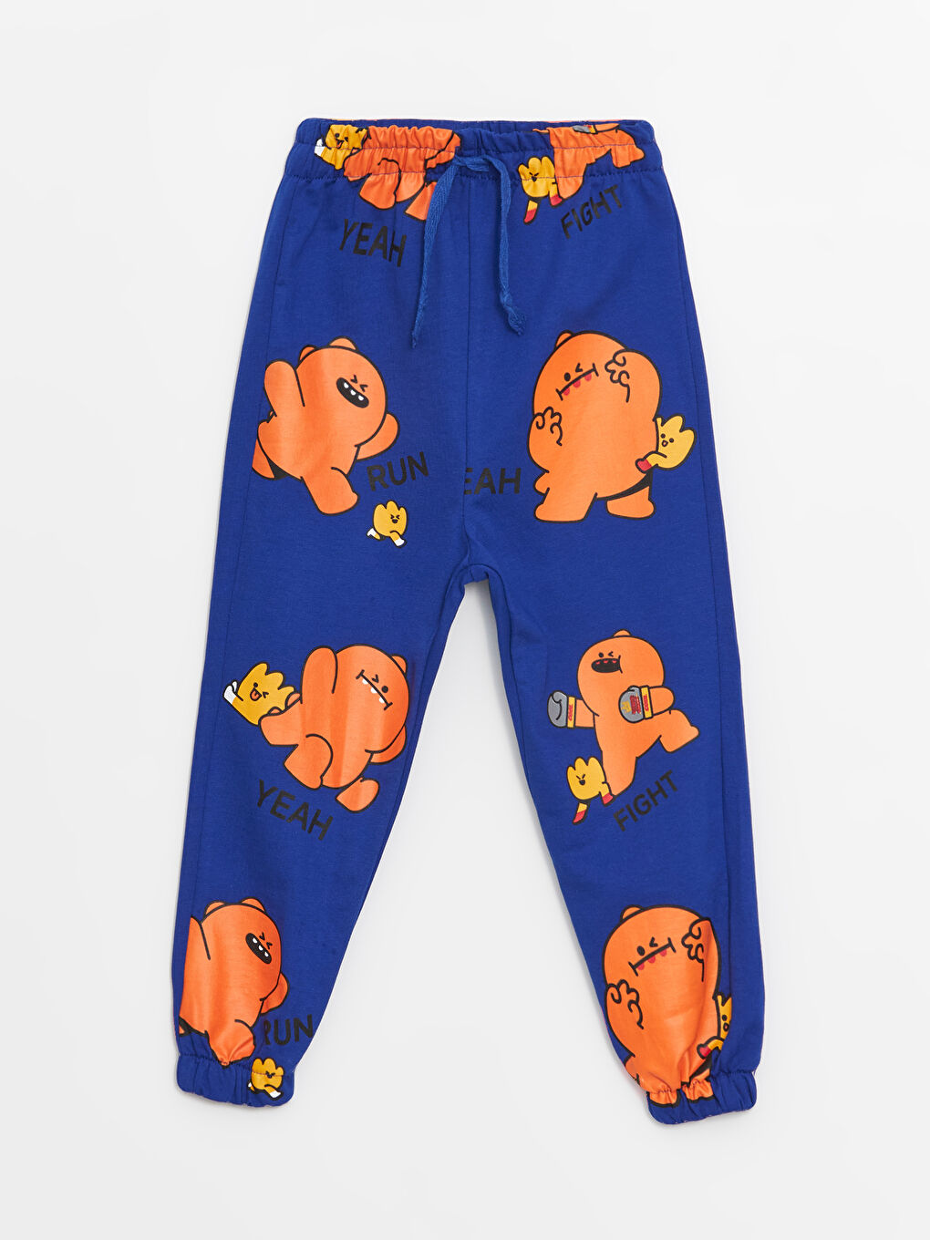 Mavi Bisiklet Yaka Baskılı Erkek Bebek Sweatshirt ve Eşofman Alt 2'li Takım-2