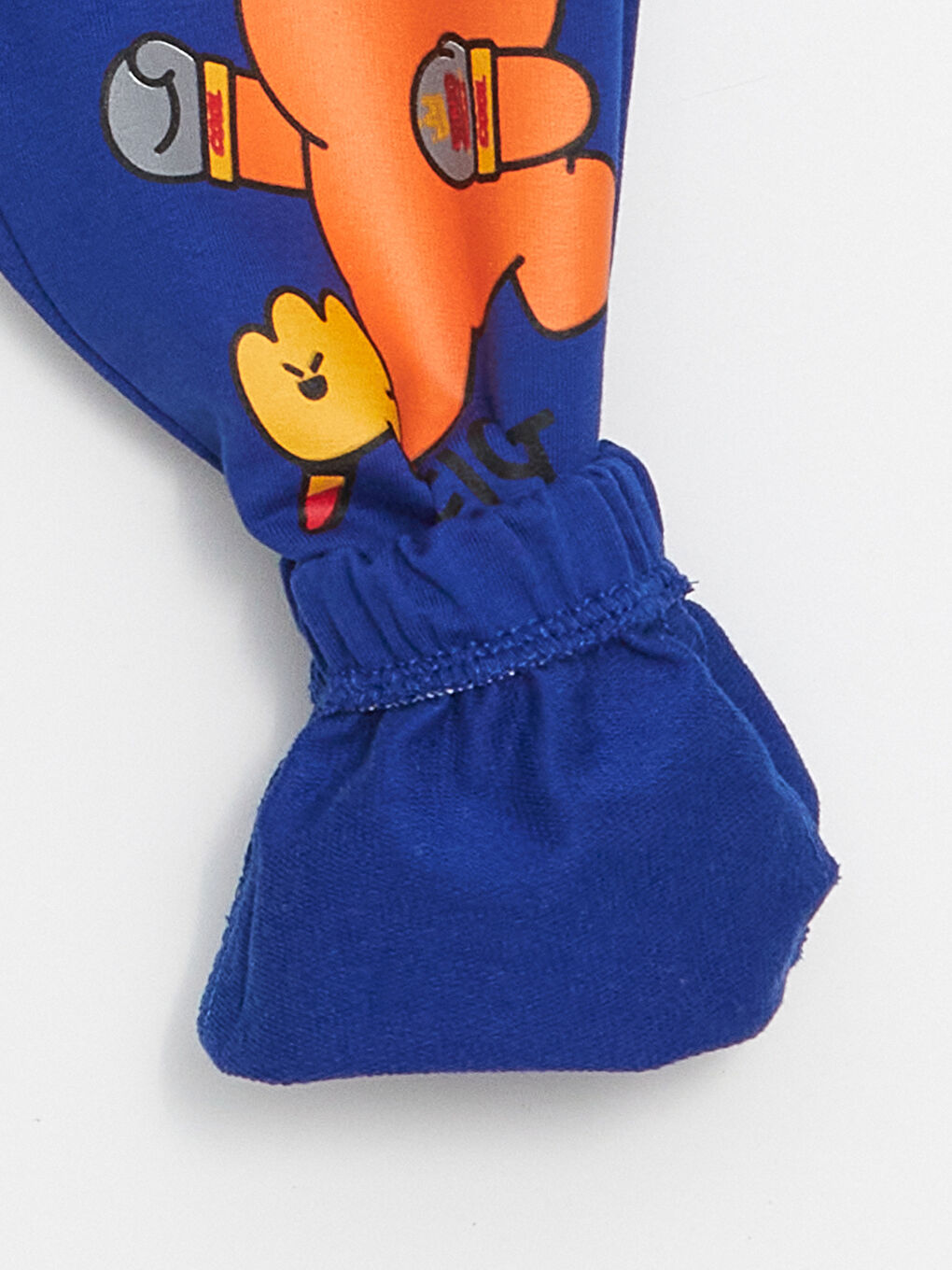 Mavi Bisiklet Yaka Baskılı Erkek Bebek Sweatshirt ve Eşofman Alt 2'li Takım-5