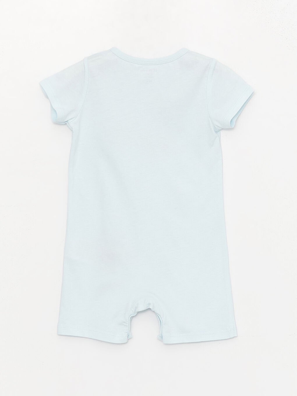 Mavi Bisiklet Yaka Kısa Kollu Baskılı Erkek Bebek Tulum-1