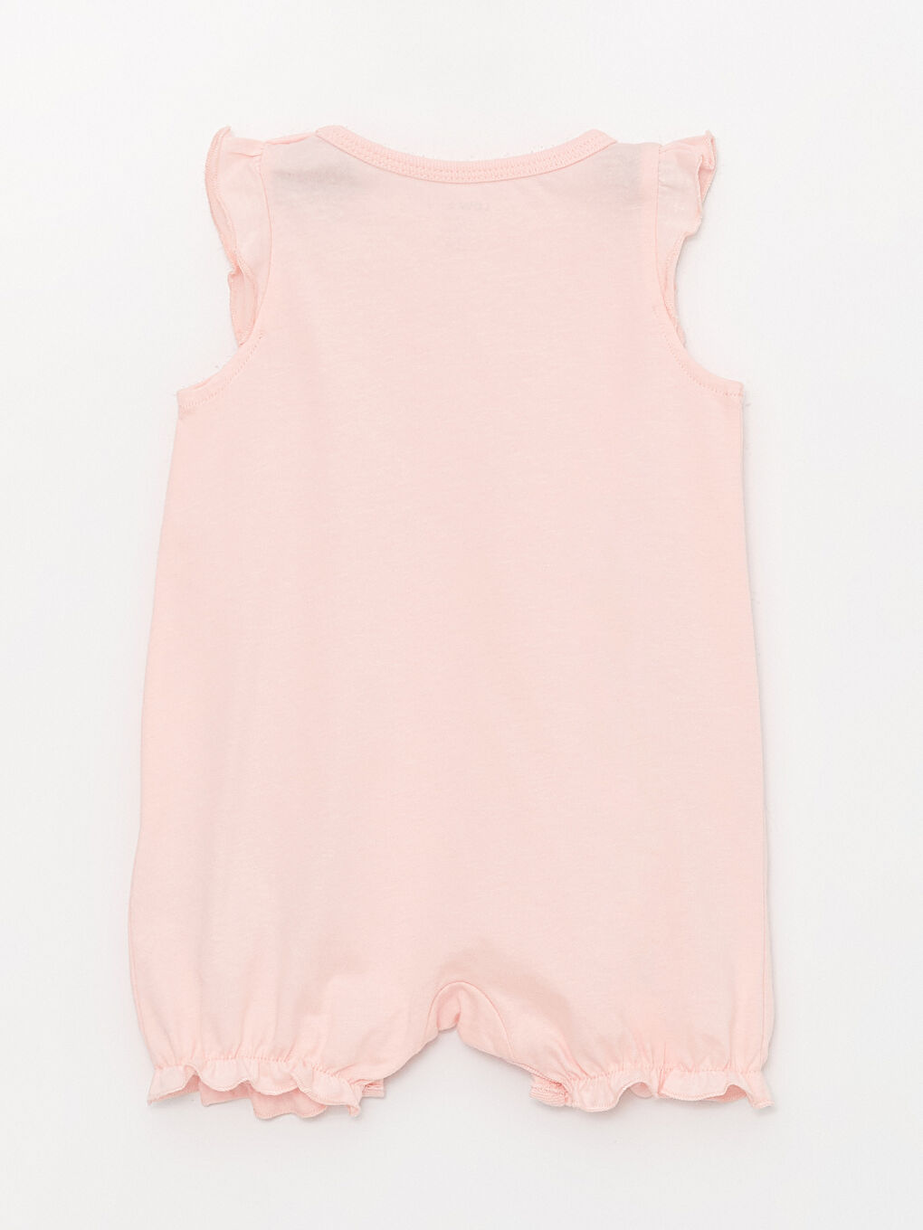 Pembe Bisiklet Yaka Baskılı Kız Bebek Tulum-2