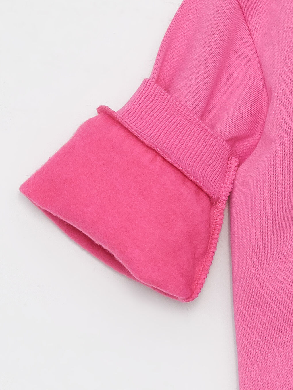 Ekru Bisiklet Yaka Uzun Kollu Baskılı Kız Bebek Sweatshirt 2'li-5