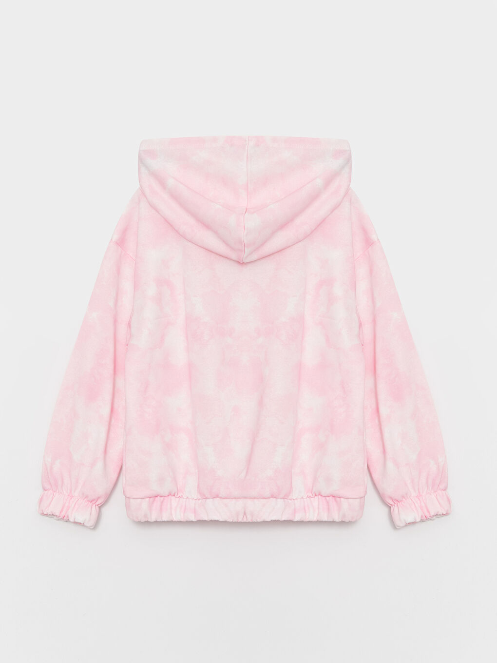 LCW Kids Pembe Baskılı Kapüşonlu Barbie Baskılı Uzun Kollu Kız Çocuk Fermuarlı Sweatshirt - 1