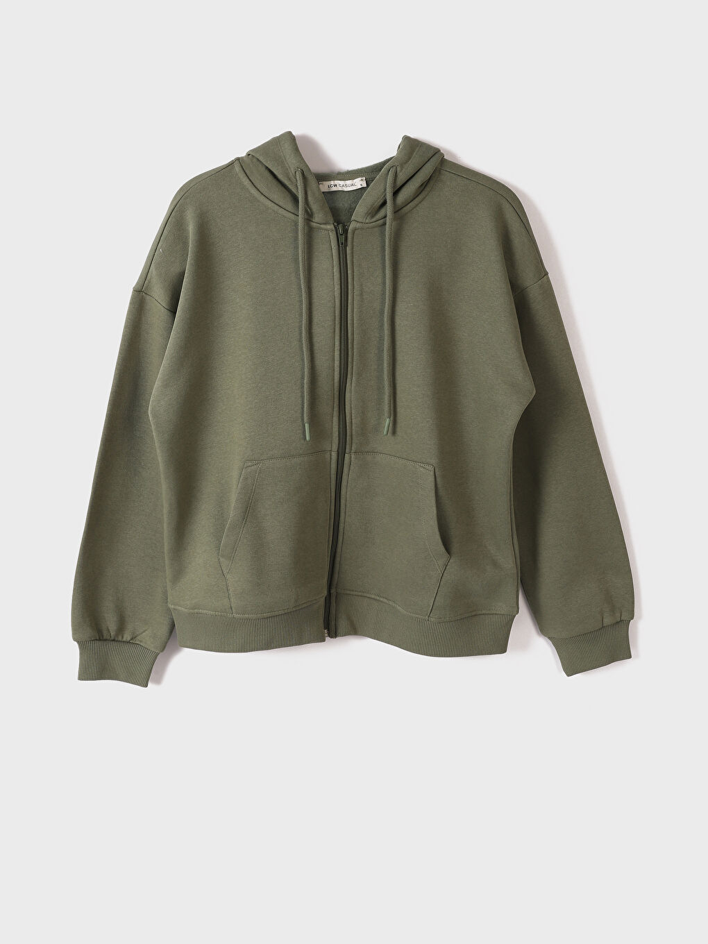 Hooded Oversize Women's Zipper Sweatshirt