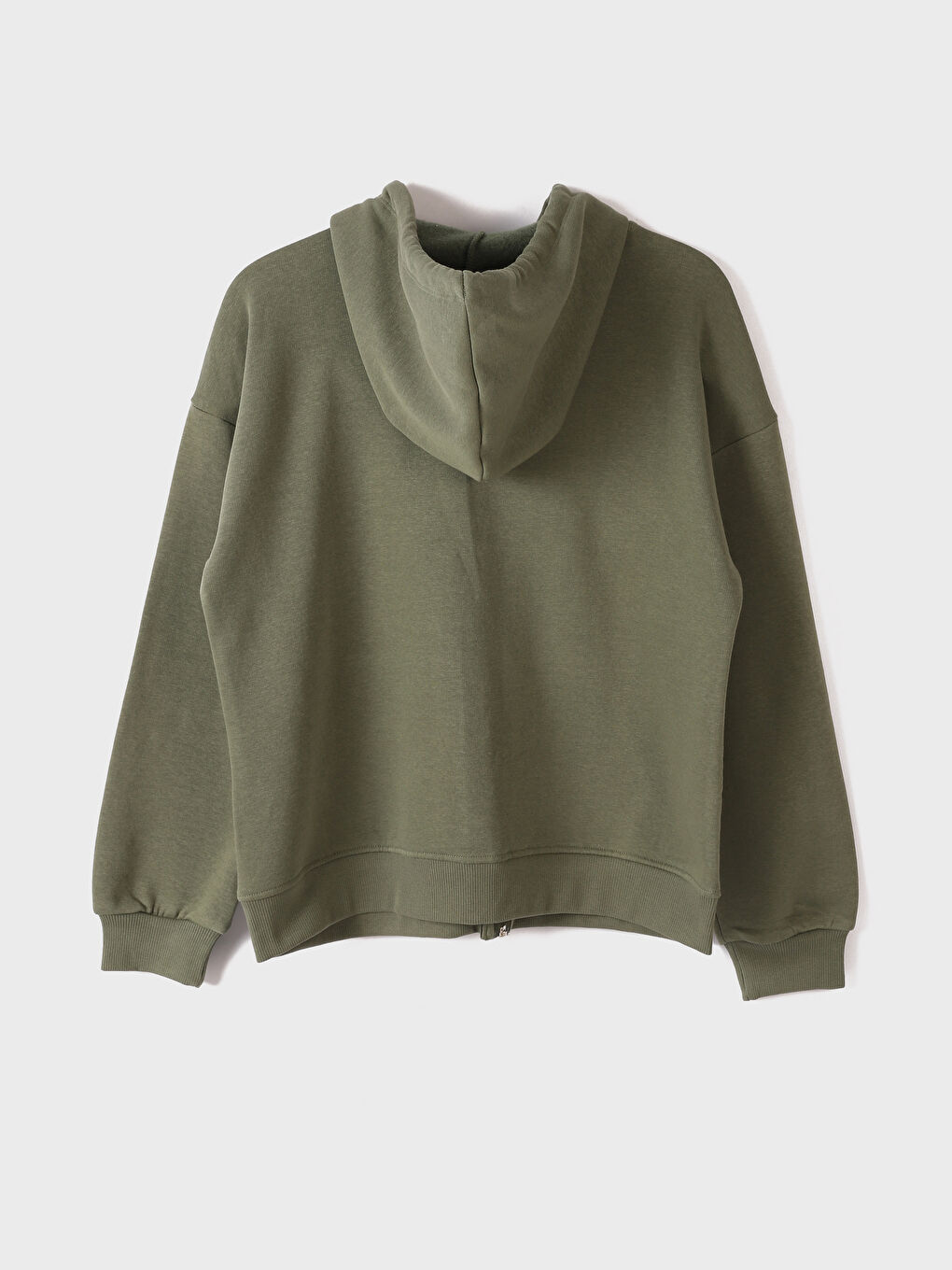 Hooded Oversize Women's Zipper Sweatshirt-3