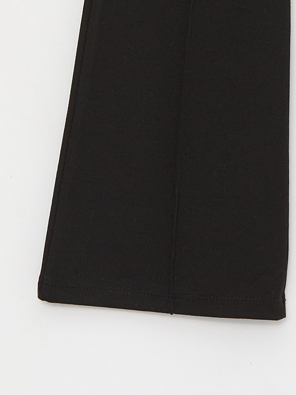 Siyah Beli Lastikli Basic İspanyol Paça Kız Çocuk Tayt-4