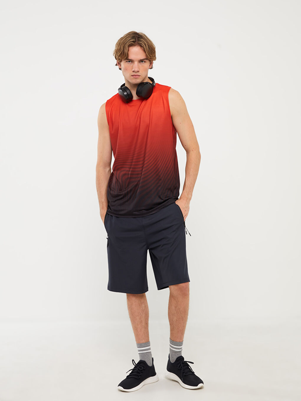 Antrasit Slim Fit Erkek Spor Şort