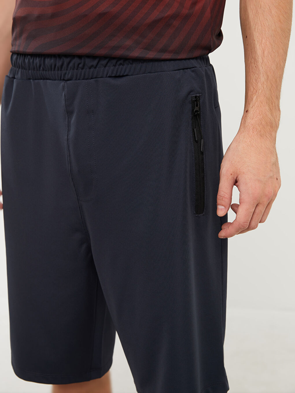 Antrasit Slim Fit Erkek Spor Şort-2