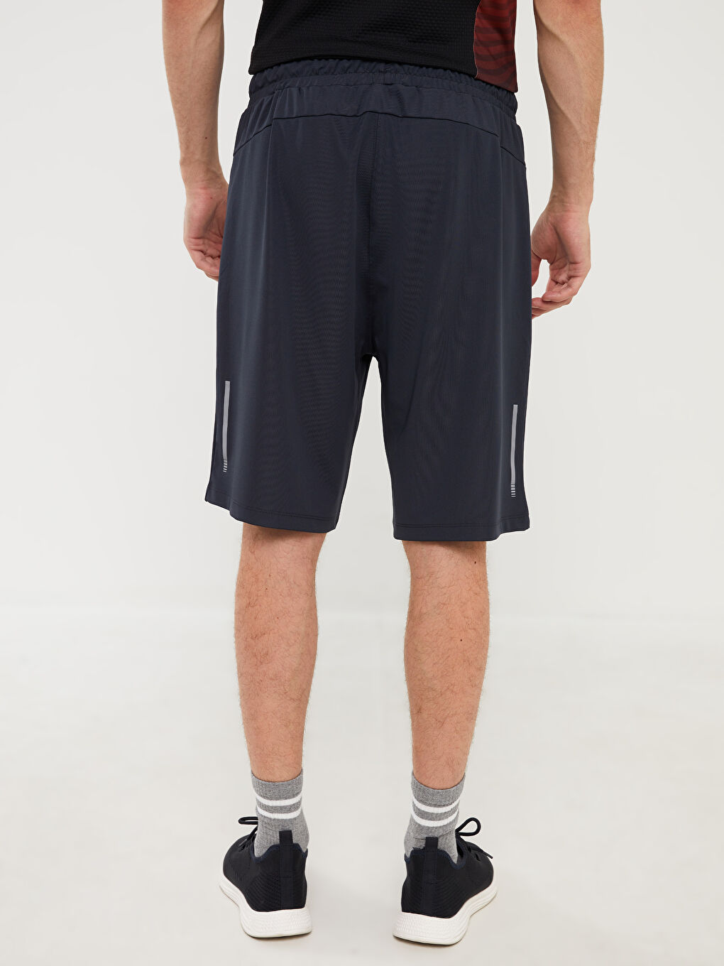 Antrasit Slim Fit Erkek Spor Şort-4