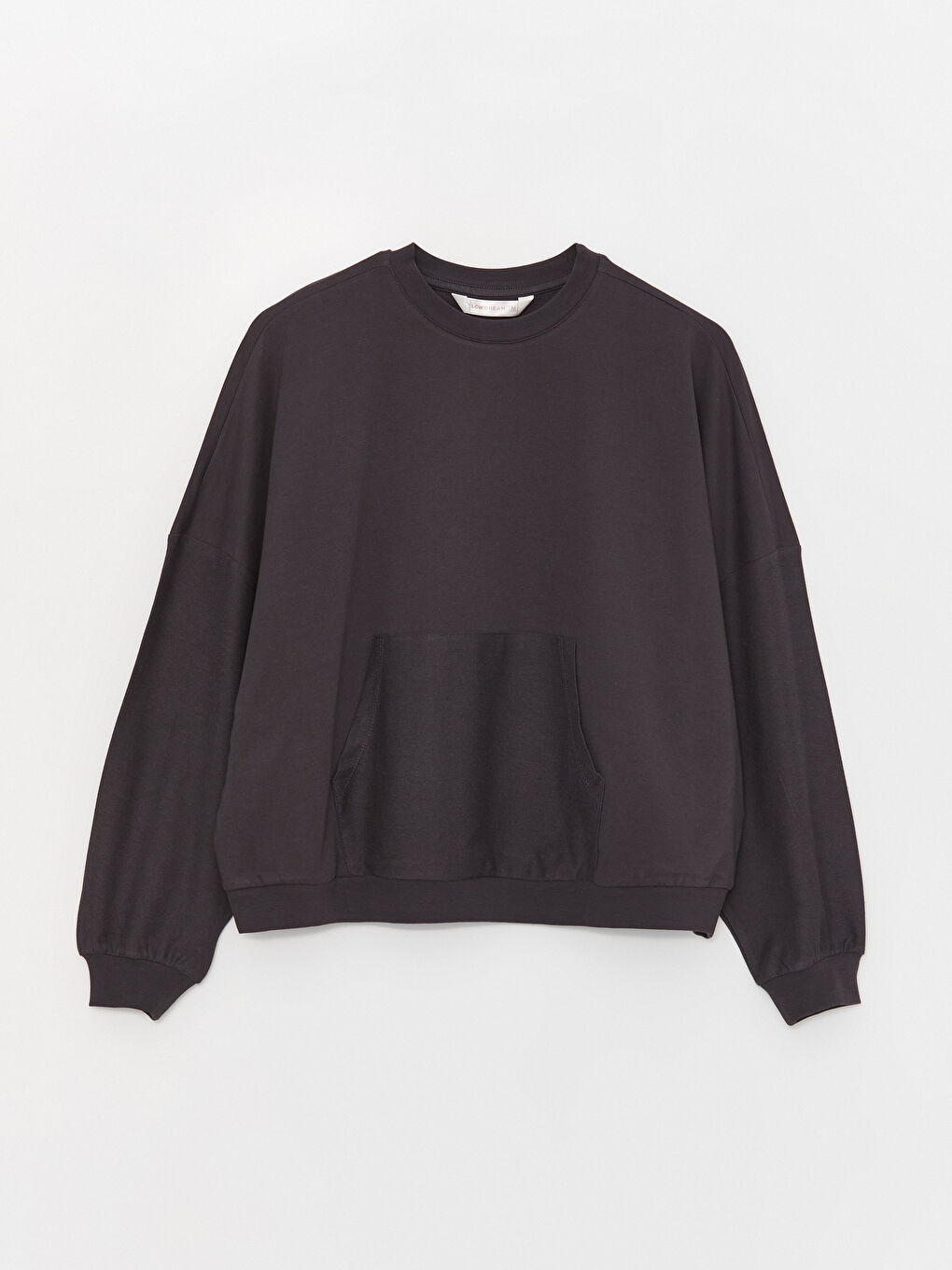 Antrasit Bisiklet Yaka Kadın Pijama Üstü