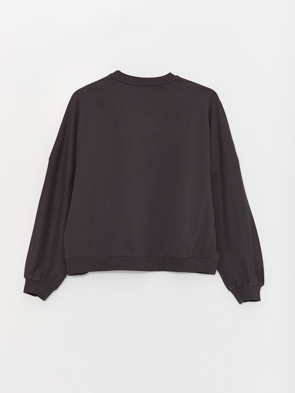 Antrasit Bisiklet Yaka Kadın Pijama Üstü-1