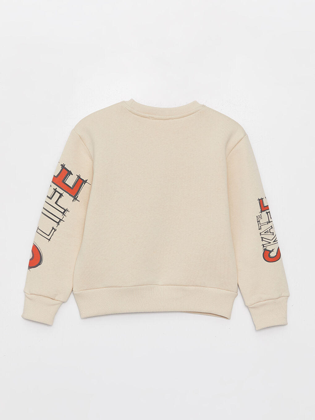 Calimera Kids Bej Bisiklet Yaka Uzun Kollu Erkek Çocuk Sweatshirt - 4