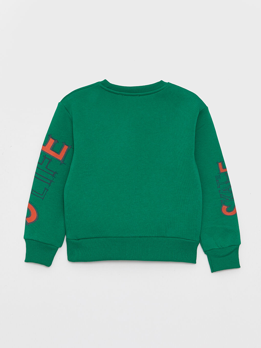 Calimera Kids Yeşil Bisiklet Yaka Uzun Kollu Erkek Çocuk Sweatshirt - 1