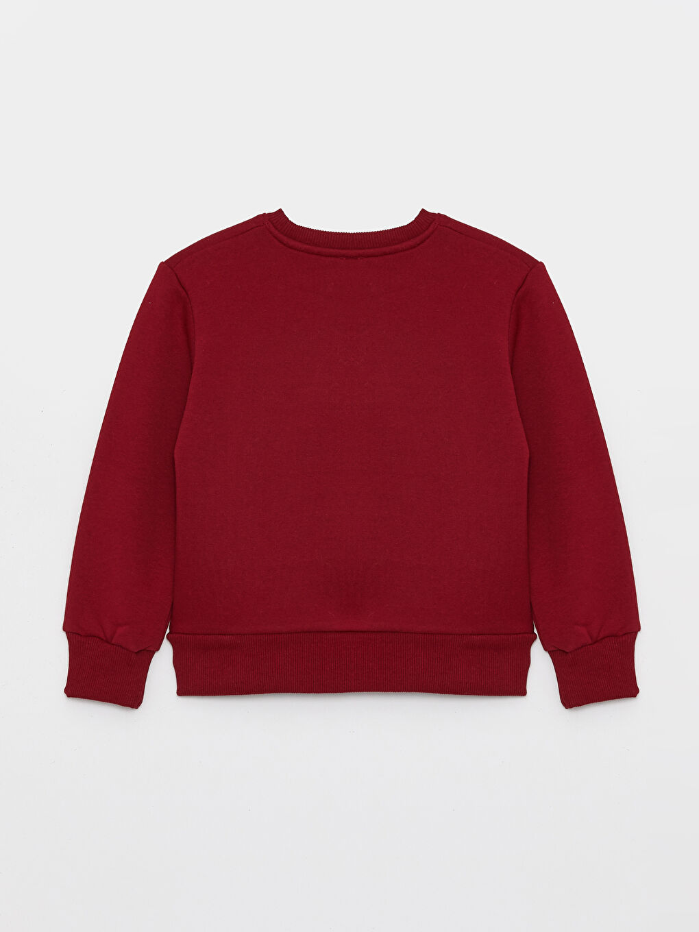 Calimera Kids Bordo Bisiklet Yaka Baskılı Uzun Kollu Erkek Çocuk Sweatshirt - 1