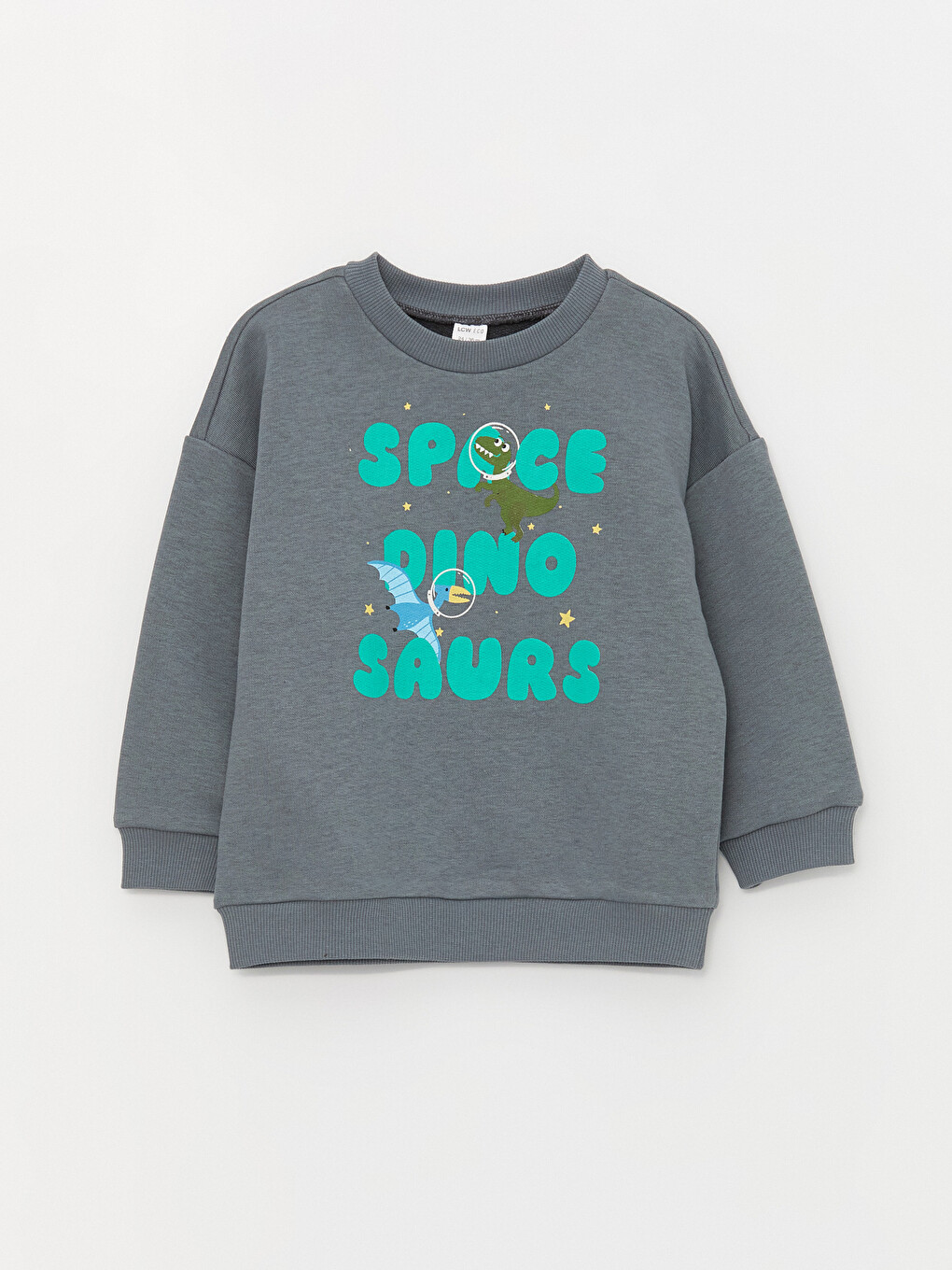 LCW ECO Crew Neck Long Sleeve Printed Baby Boy Sweatshirt 2-Pack
