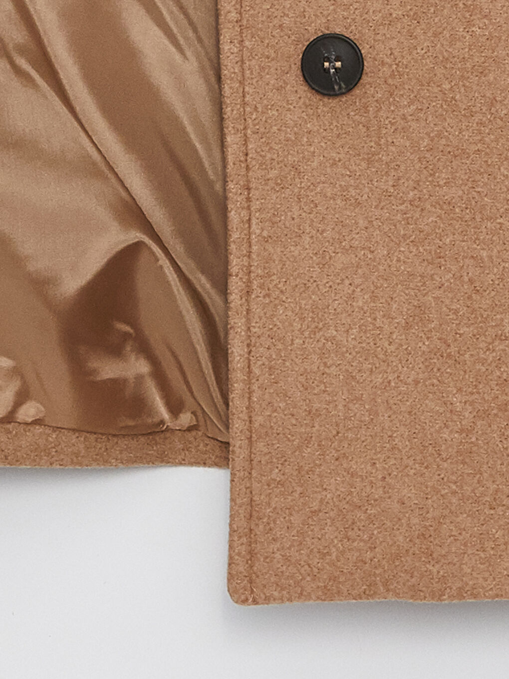 Kahverengi Kadın Ceket Yaka Düz Kaşe Yelek-7