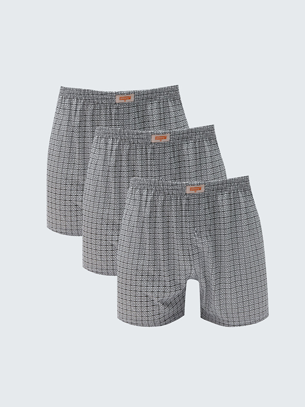 Karışık Geniş Kalıp Erkek Boxer 3'lü