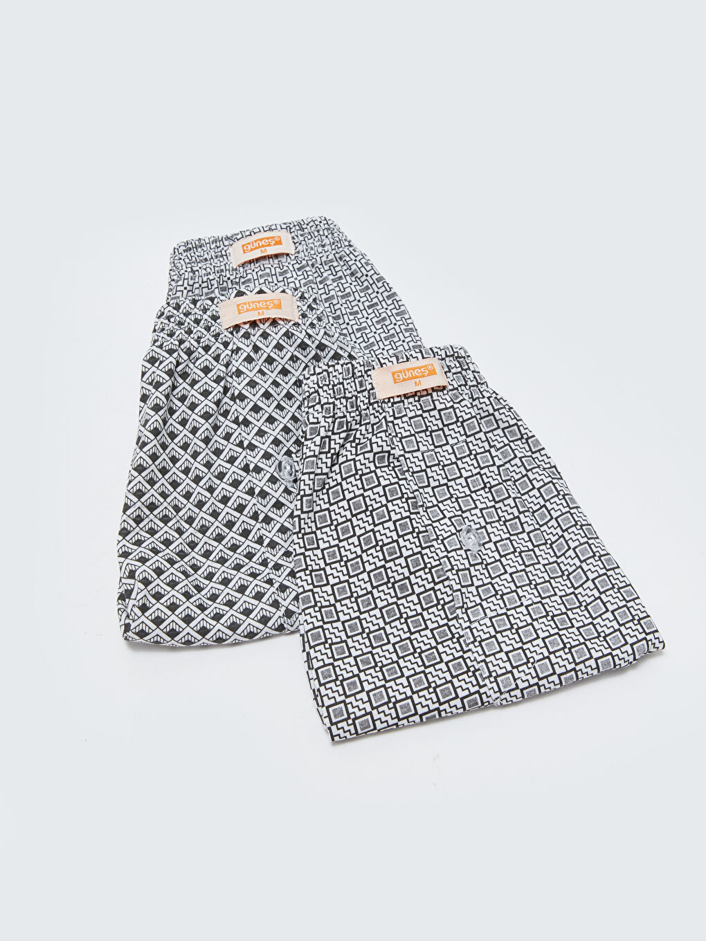 Karışık Geniş Kalıp Erkek Boxer 3'lü-1