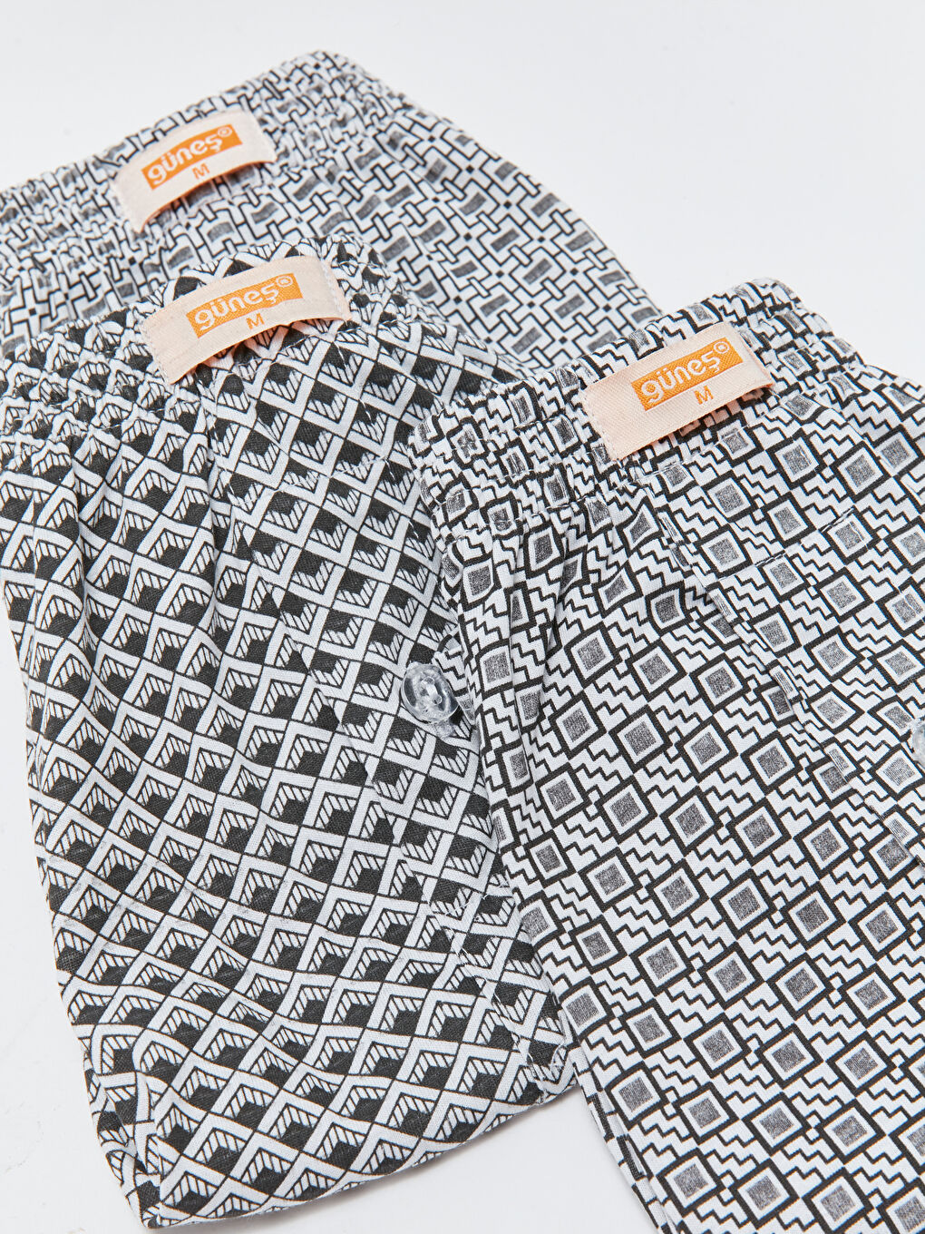 Karışık Geniş Kalıp Erkek Boxer 3'lü-2