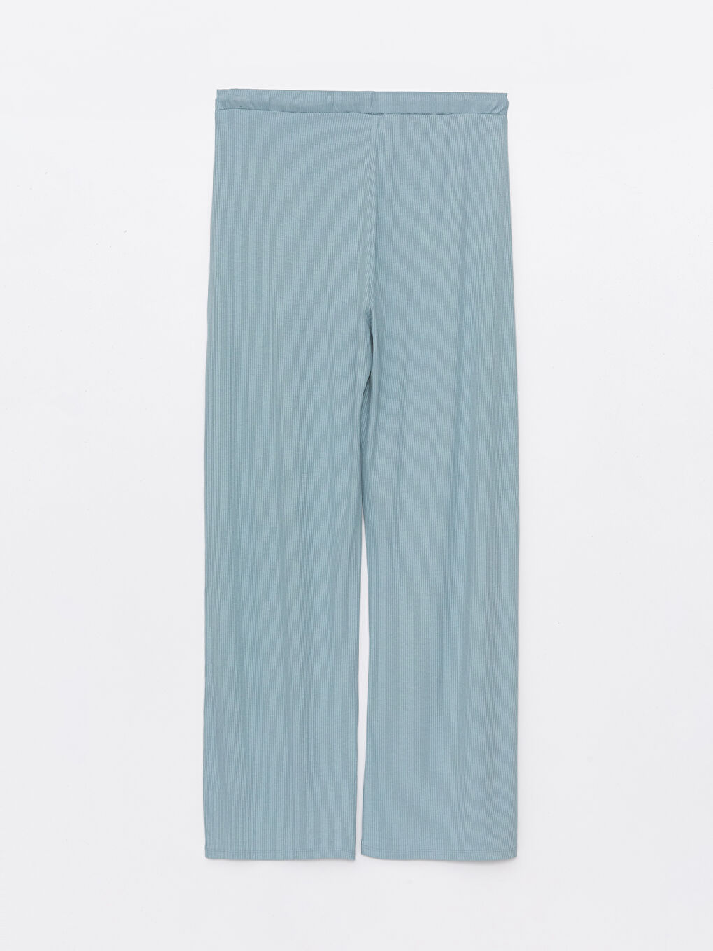 Mavi Beli Lastikli Kadın Pijama Altı-1