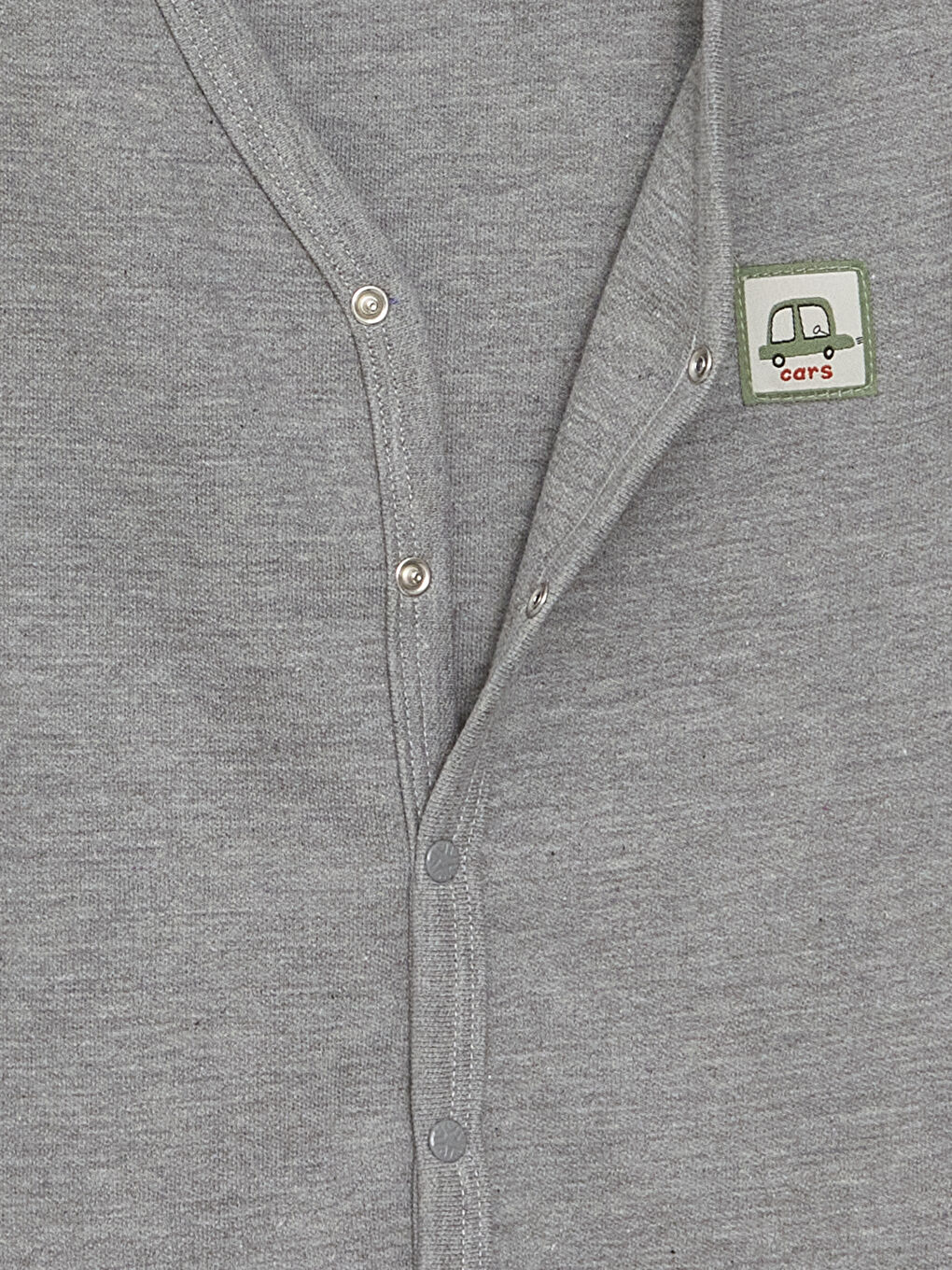 Gri V Yaka Erkek Bebek Yelek-1