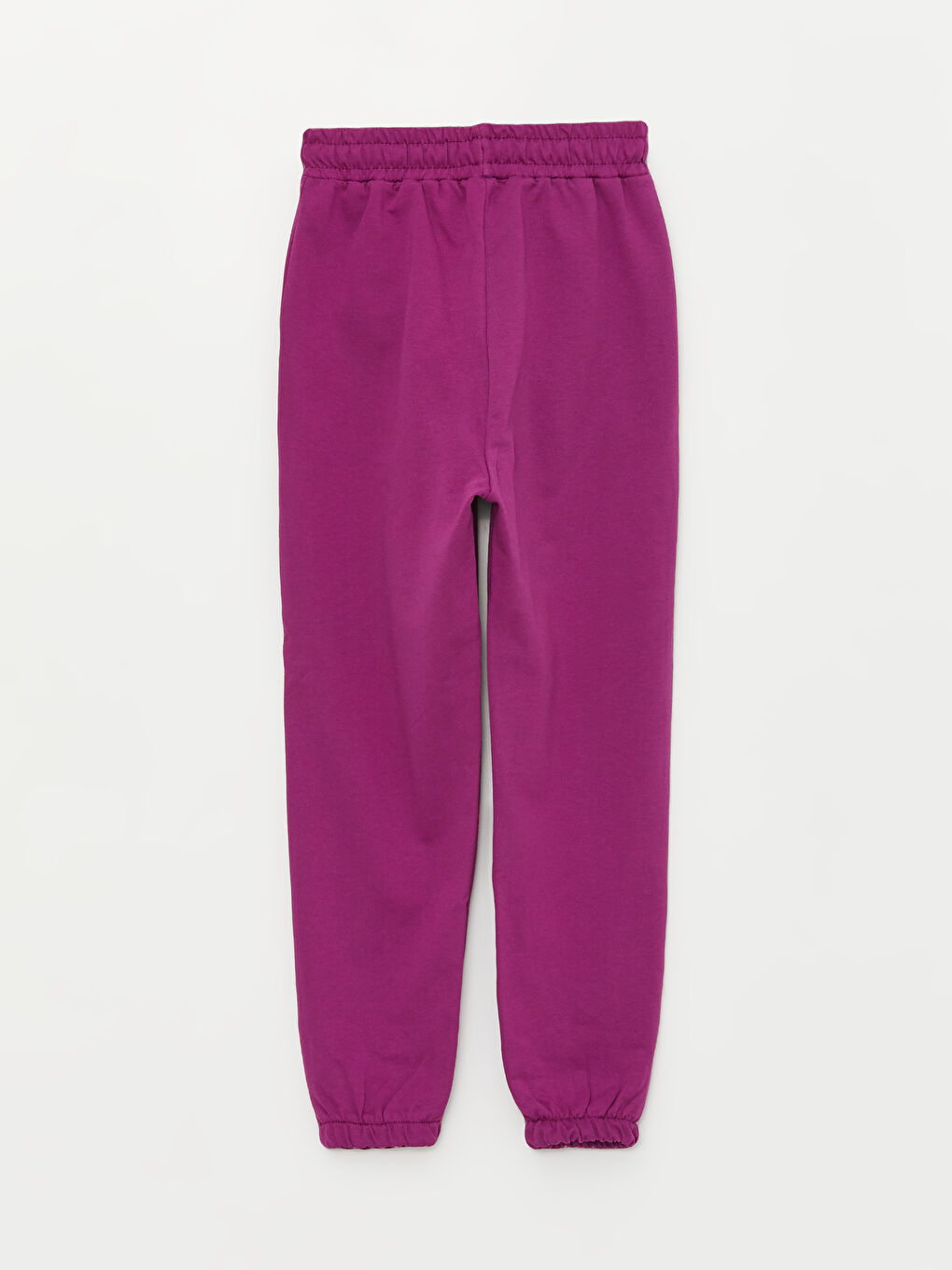 Mor Bisiklet Yaka Uzun Kollu Kız Çocuk Sweatshirt ve Eşofman Alt 2'li Takım-4