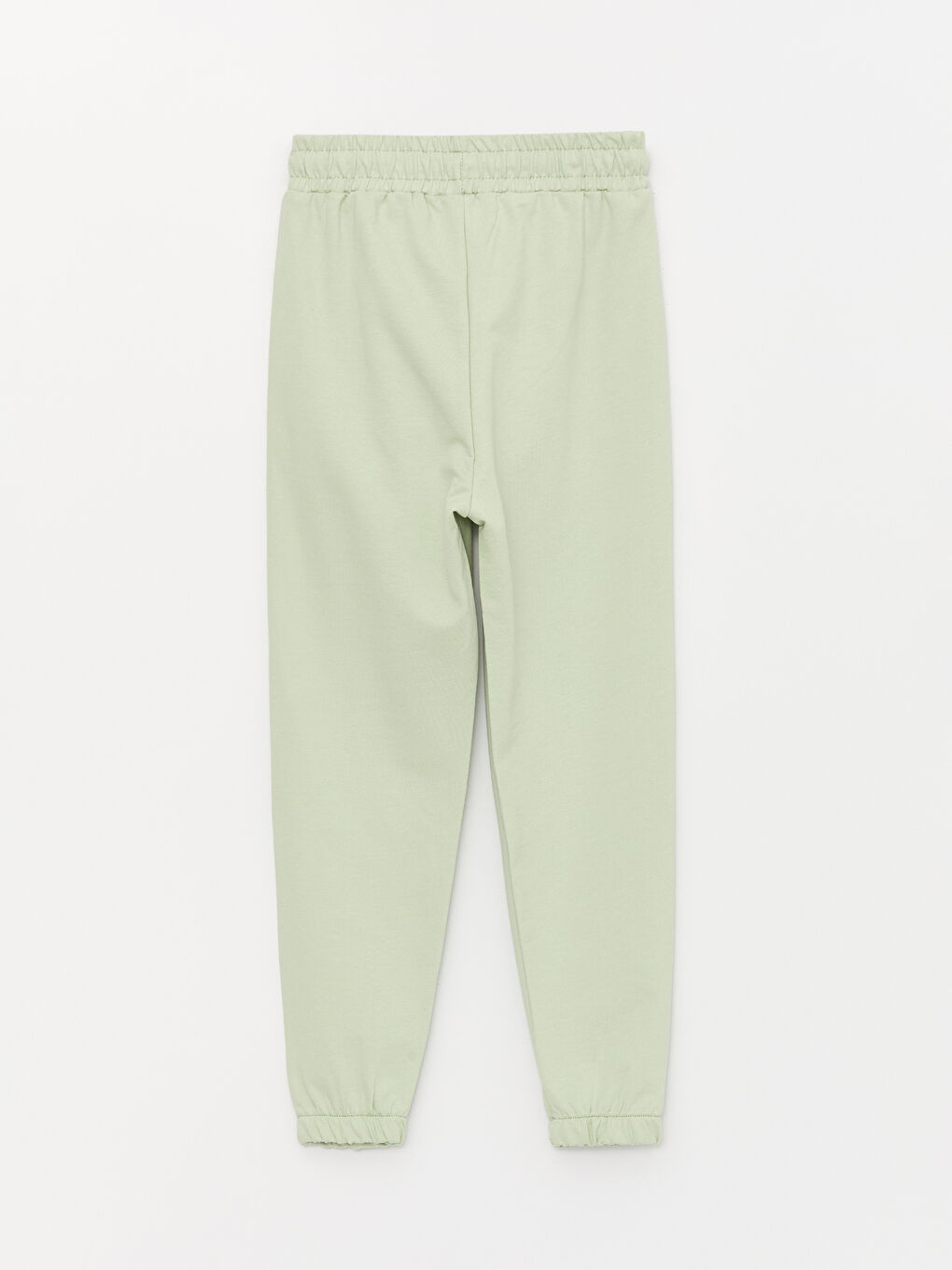 Yeşil Bisiklet Yaka Baskılı Uzun Kollu Kız Çocuk Sweatshirt ve Eşofman Alt 2'li Takım-4