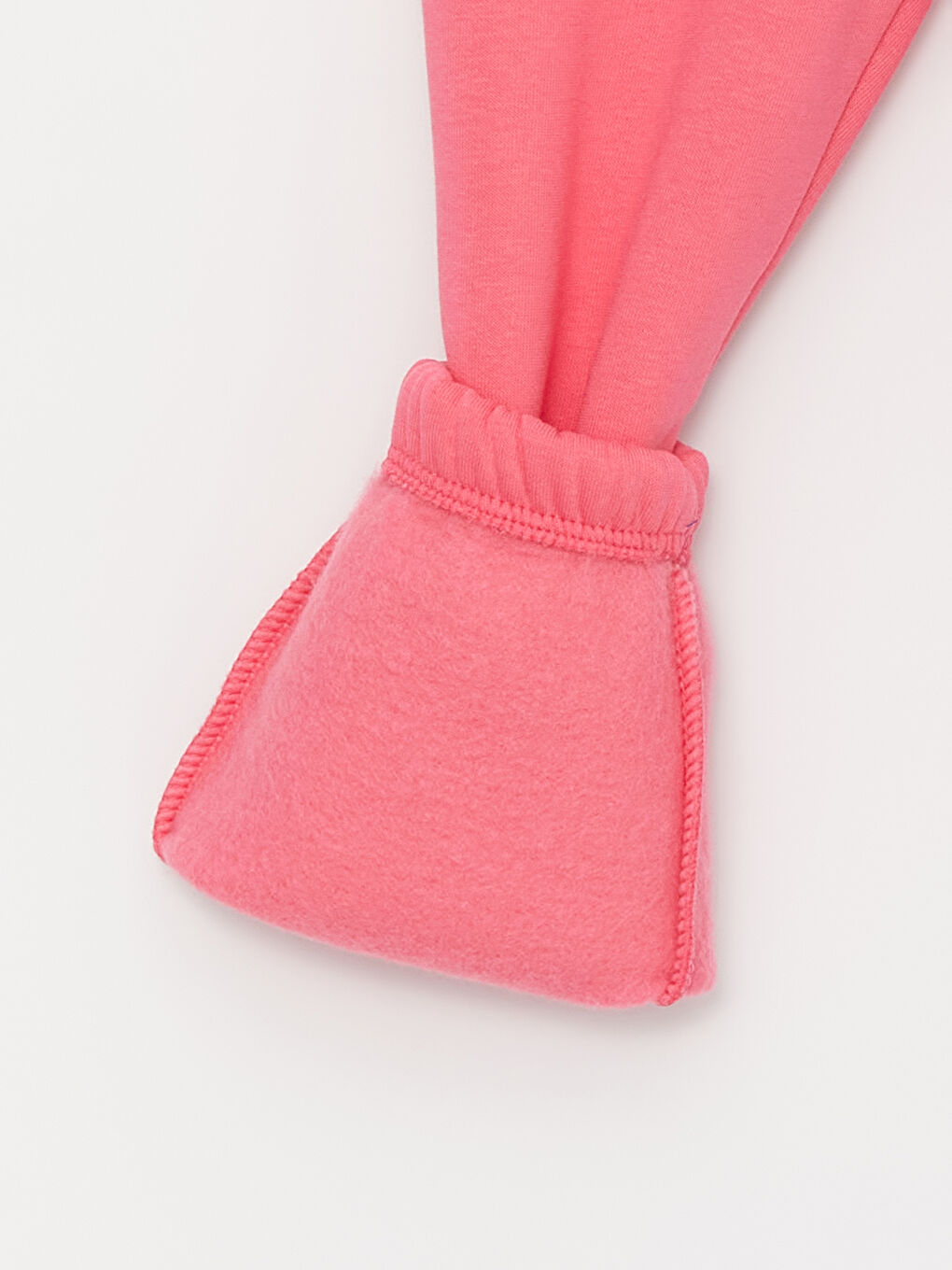 Pembe Bisiklet Yaka Baskılı Uzun Kollu Kız Çocuk Sweatshirt ve Eşofman Alt 2'li Takım-5