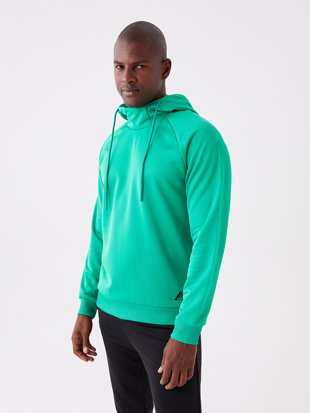 Xside Active Canlı Yeşil Uzun Kollu Erkek Hoodie - 1