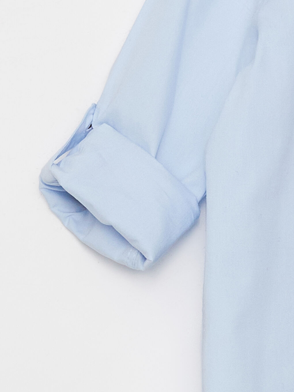 قميص للأولاد بأكمام طويلة بياقة الجد الأساسية-2