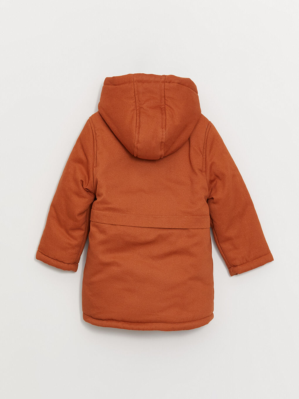 LCW baby Kahverengi Kapüşonlu Erkek Bebek Parka - 3