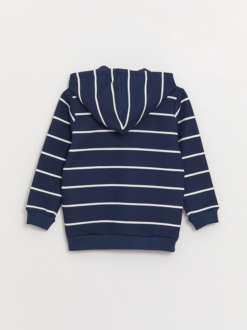 LCW baby Lacivert Baskılı Kapüşonlu Erkek Bebek Fermuarlı Sweatshirt - 2