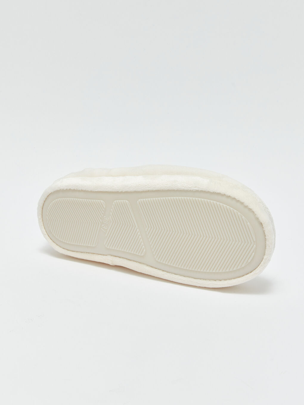 Ekru Nakışlı Kadın Ev Terliği-3