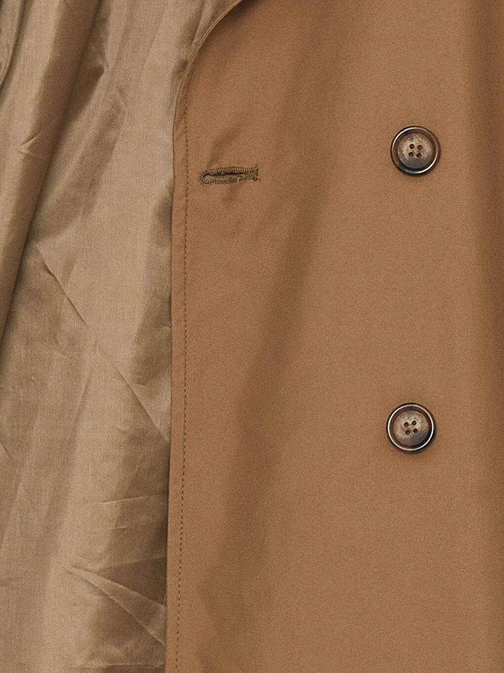 Haki Kadın Kruvaze Yaka Düz Trençkot-8