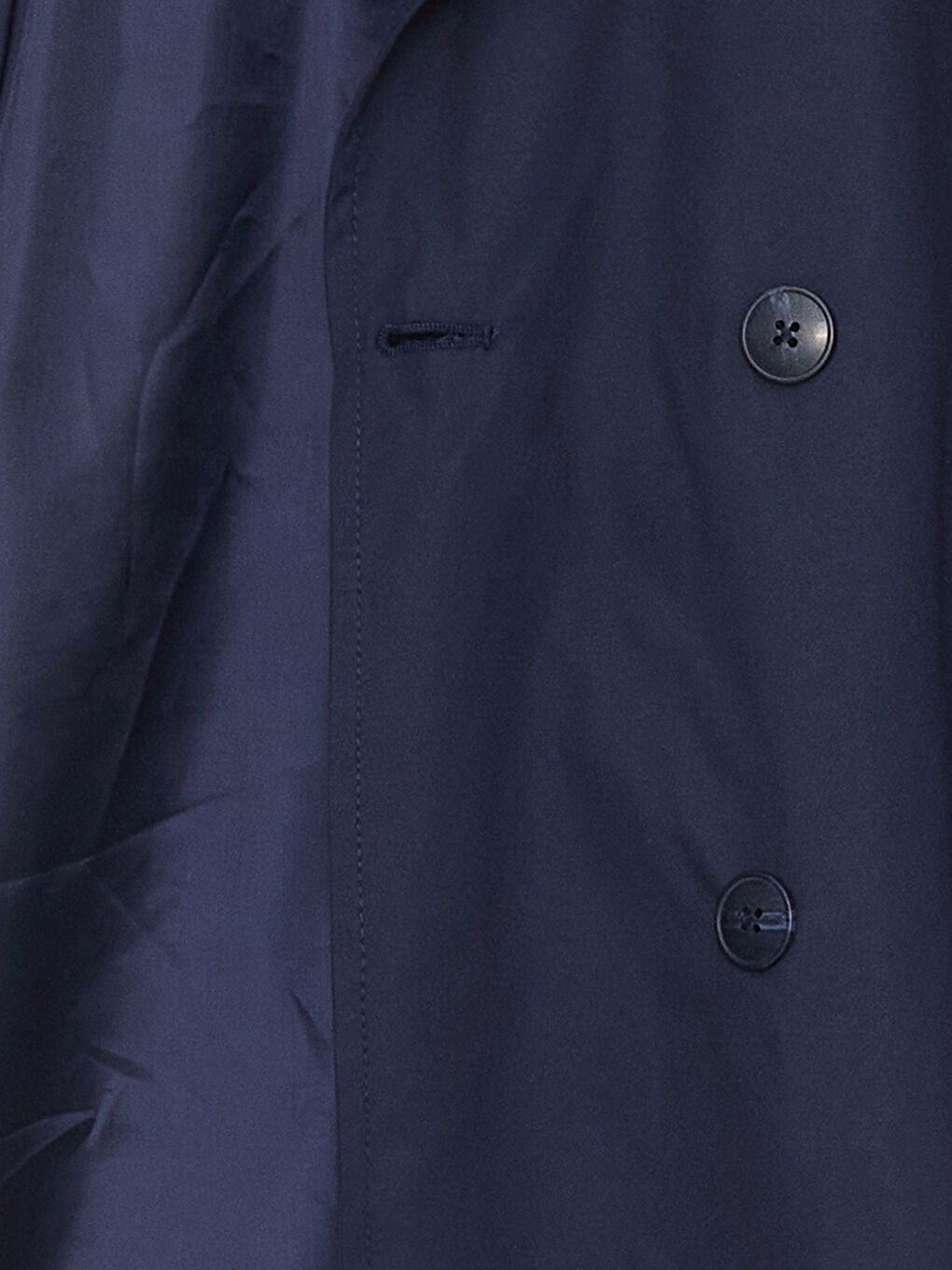 Женский Двубортный Однотонный Тренч-7