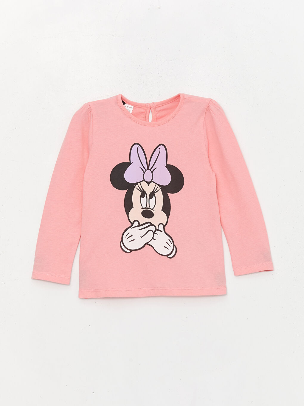 LCW baby Ekru Minnie Mouse Baskılı Kız Bebek 3'lü Takım - 6